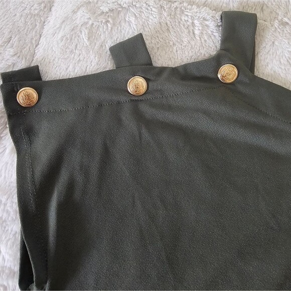 NWT Cable & Gauge Women's Green short sleeve Size M. Dry Oregano. - Picture 3 of 7